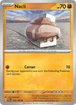 Nacli 102/182 Paradox Rift Pokémon card