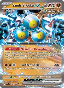 Sandy Shocks ex 108/182 Paradox Rift Pokémon card