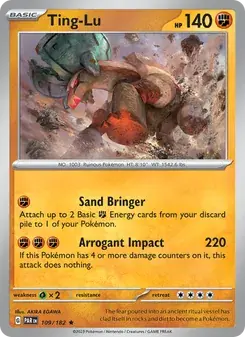 Ting-Lu 109/182 Paradox Rift Pokémon card