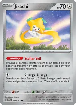 Jirachi 126/182 Paradox Rift Pokémon card