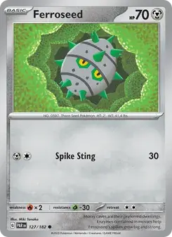 Ferroseed 127/182 Paradox Rift Pokémon card