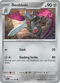 Doublade 132/182 Paradox Rift Pokémon card