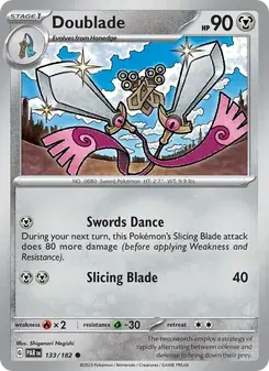 Doublade 133/182 Paradox Rift Pokémon card