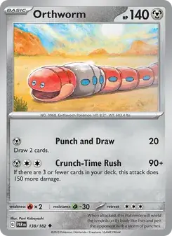 Orthworm 138/182 Paradox Rift Pokémon card