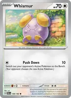 Whismur 148/182 Paradox Rift Pokémon card