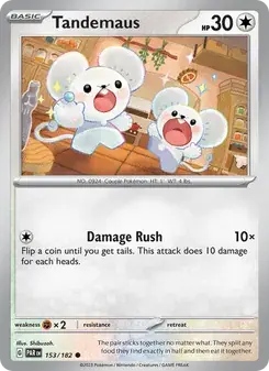 Tandemaus 153/182 Paradox Rift Pokémon card