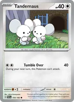 Tandemaus 154/182 Paradox Rift Pokémon card