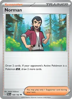 Norman 168/182 Paradox Rift Pokémon card