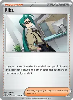 Rika 172/182 Paradox Rift Pokémon card