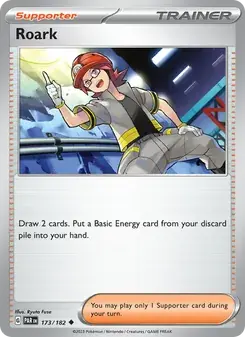 Roark 173/182 Paradox Rift Pokémon card