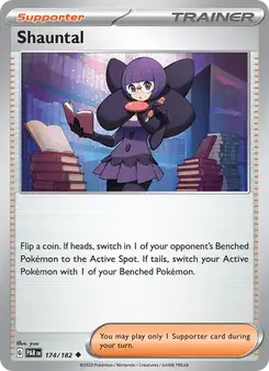 Shauntal 174/182 Paradox Rift Pokémon card