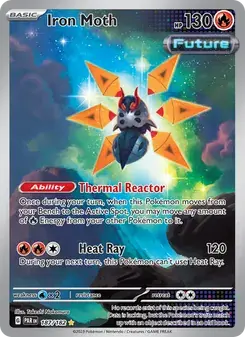 Iron Moth 187/182 Paradox Rift Pokémon card