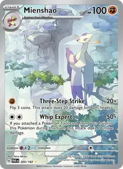Mienshao 200/182 Paradox Rift Pokémon card