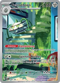 Ferrothorn 209/182 Paradox Rift Pokémon card