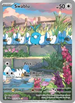 Swablu 213/182 Paradox Rift Pokémon card
