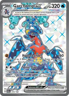 Garchomp ex 219/182 Paradox Rift Pokémon card