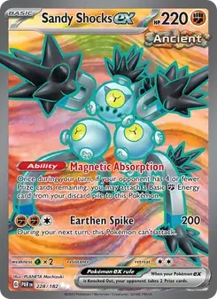 Sandy Shocks ex 228/182 Paradox Rift Pokémon card