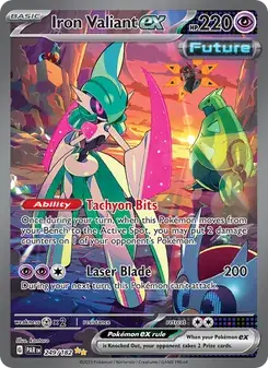 Iron Valiant ex 249/182 Paradox Rift Pokémon card