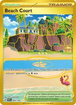 Beach Court 263/182 Paradox Rift Pokémon card
