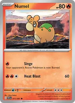 Numel 011/91 Paldean Fates Pokémon card