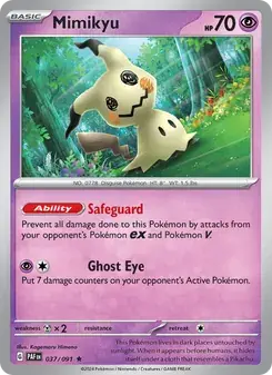Mimikyu 037/91 Paldean Fates Pokémon card