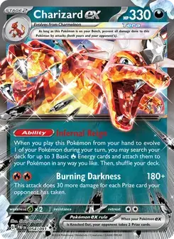 Charizard ex 054/91 Paldean Fates Pokémon card