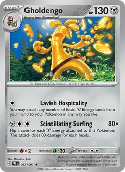 Gholdengo 067/91 Paldean Fates Pokémon card