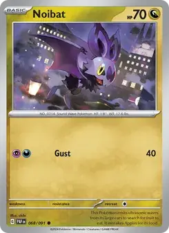 Noibat 068/91 Paldean Fates Pokémon card
