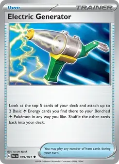 Electric Generator 079/91 Paldean Fates Pokémon card
