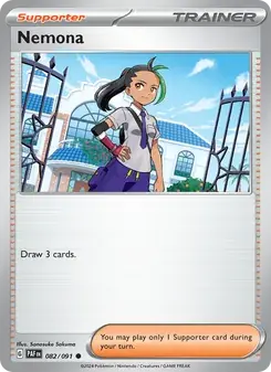 Nemona 082/91 Paldean Fates Pokémon card