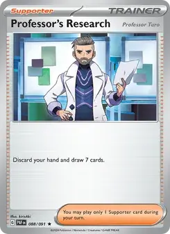 Professor's Research 088/91 Paldean Fates Pokémon card