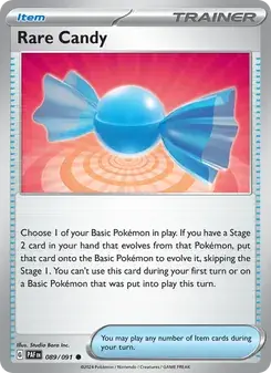 Rare Candy 089/91 Paldean Fates Pokémon card