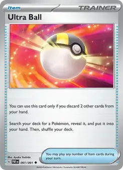 Ultra Ball 091/91 Paldean Fates Pokémon card