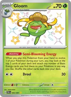 Gloom 093/91 Paldean Fates Pokémon card