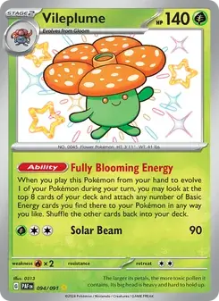 Vileplume 094/91 Paldean Fates Pokémon card
