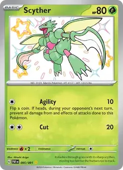 Scyther 095/91 Paldean Fates Pokémon card