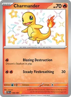 Charmander 109/91 Paldean Fates Pokémon card