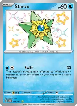 Staryu 118/91 Paldean Fates Pokémon card