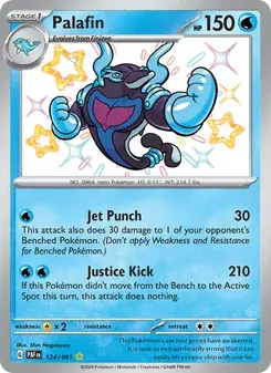 Palafin 124/91 Paldean Fates Pokémon card