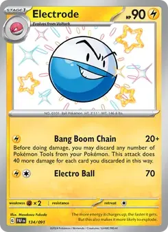 Electrode 134/91 Paldean Fates Pokémon card