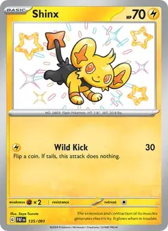 Shinx 135/91 Paldean Fates Pokémon card