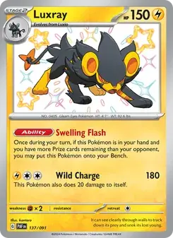 Luxray 137/91 Paldean Fates Pokémon card