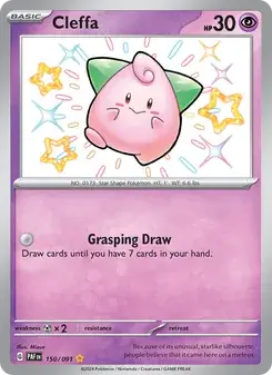 Cleffa 150/91 Paldean Fates Pokémon card