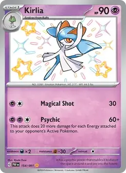 Kirlia 154/91 Paldean Fates Pokémon card