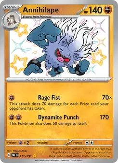Annihilape 171/91 Paldean Fates Pokémon card