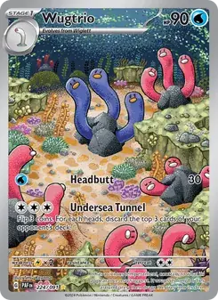 Wugtrio 224/91 Paldean Fates Pokémon card