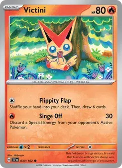 Victini 030/162 Temporal Forces Pokémon card