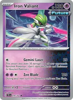 Iron Valiant 079/162 Temporal Forces Pokémon card