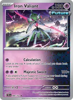 Iron Valiant 080/162 Temporal Forces Pokémon card