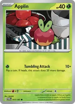 Applin 017/167 Twilight Masquerade Pokémon card